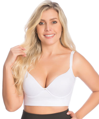 Bra with High Coverage on Cups, Underarms, and Back Ref. 15078